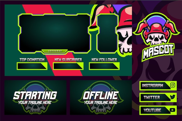 Stream Overlay Twitch Gaming