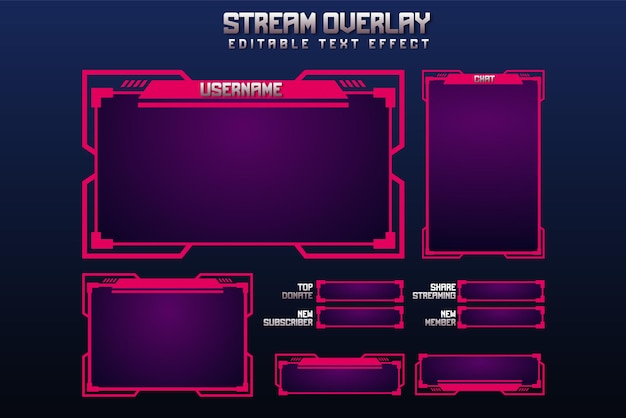 Stream overlay twitch gaming