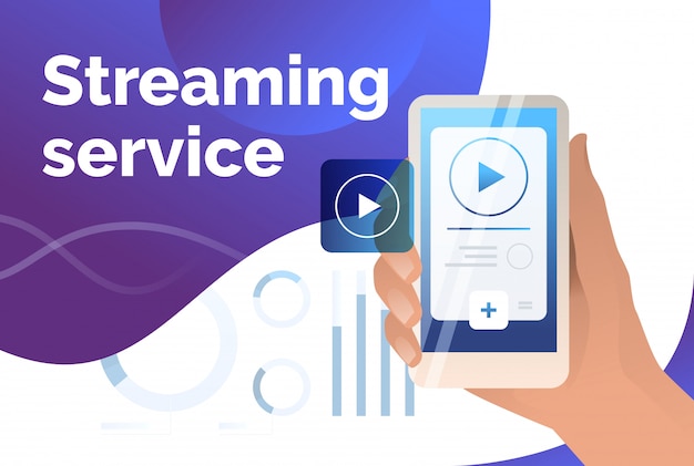 Free Vector Streaming Service Presentation Slide Template Free Vector Streaming Service Presentation Slide Template