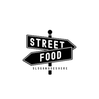 Дизайн логотипа символ руководство уличной еды