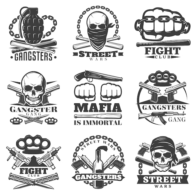 Street Wars Gangster Emblem Set