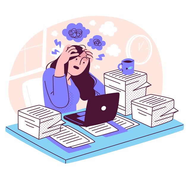 stress concept illustration
