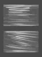 Бесплатное векторное изображение Растянутая целлофановая баннерная складчатая текстура