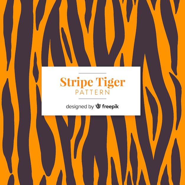 Stripe tiger pattern