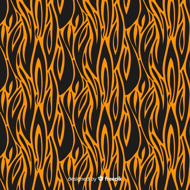 Free Vector stripe tiger pattern