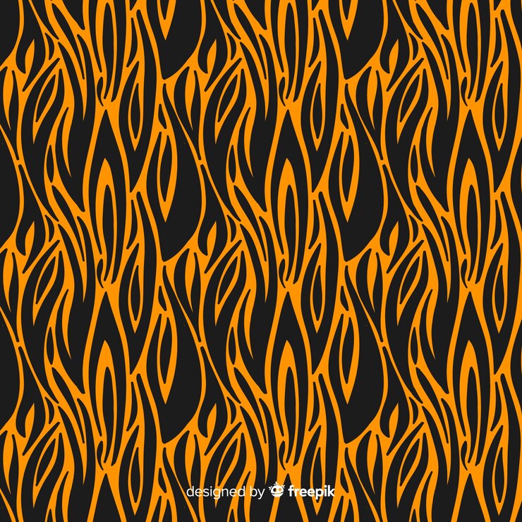 Free Vector stripe tiger pattern