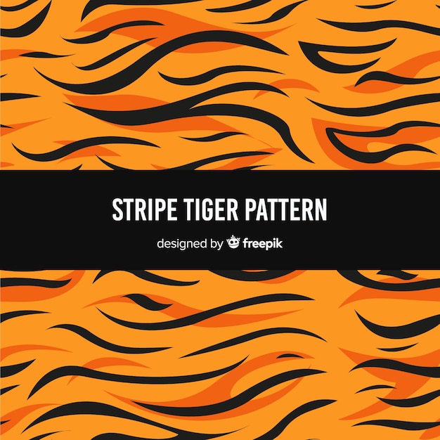 Free vector stripe tiger pattern