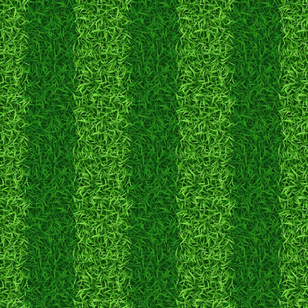 Striped Green Grass Field Seamless – Vector Templates for Landscaping and Gardening