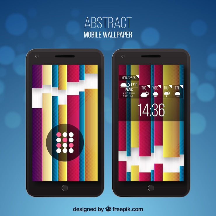 मुफ़्त वेक्टर striped wallpapers for mobile