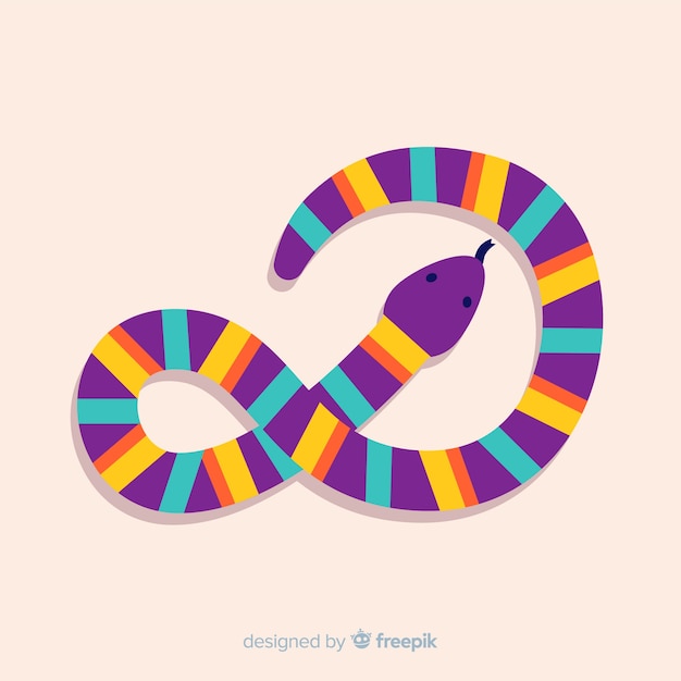 Free vector stripes snake background