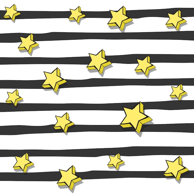 Free vector stripes and stars background design