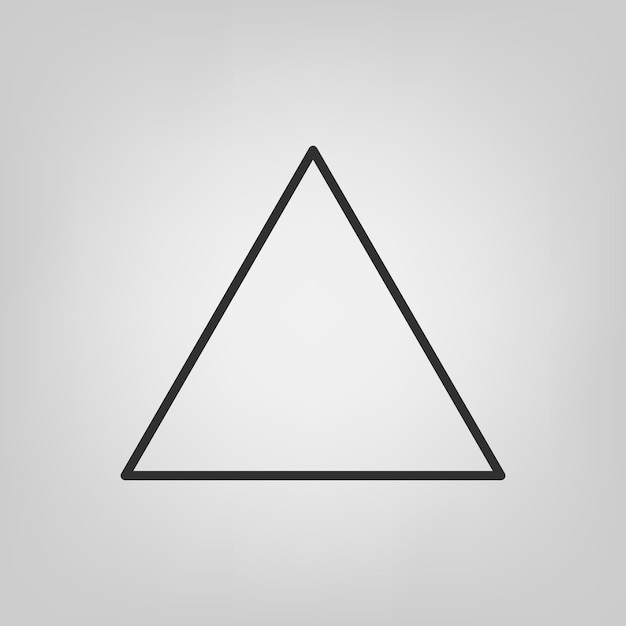 無料ベクター ストローク三角形の幾何学的形状のベクトル