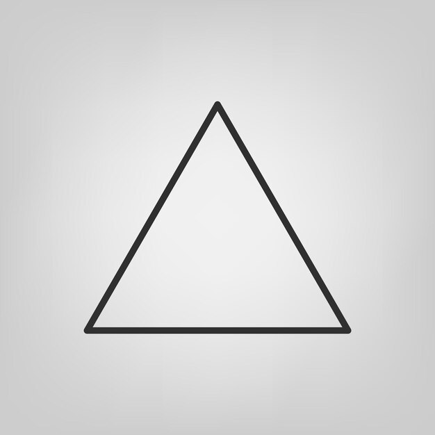 Вектор геометрической формы штрихового треугольника