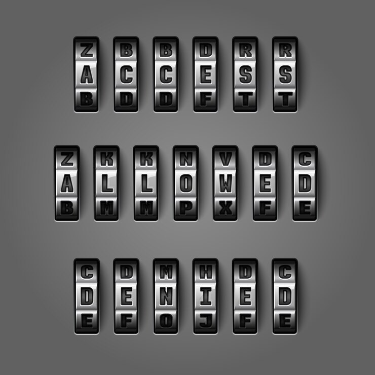 Free Vector strongbox code background design