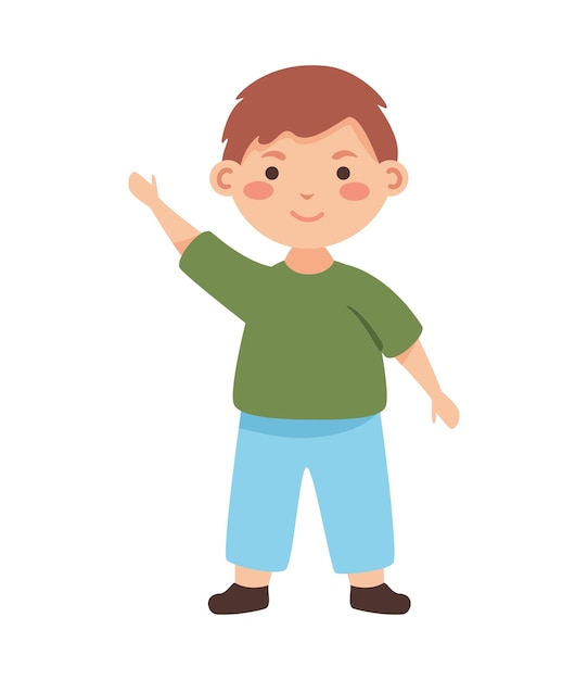 Free vector student boy design