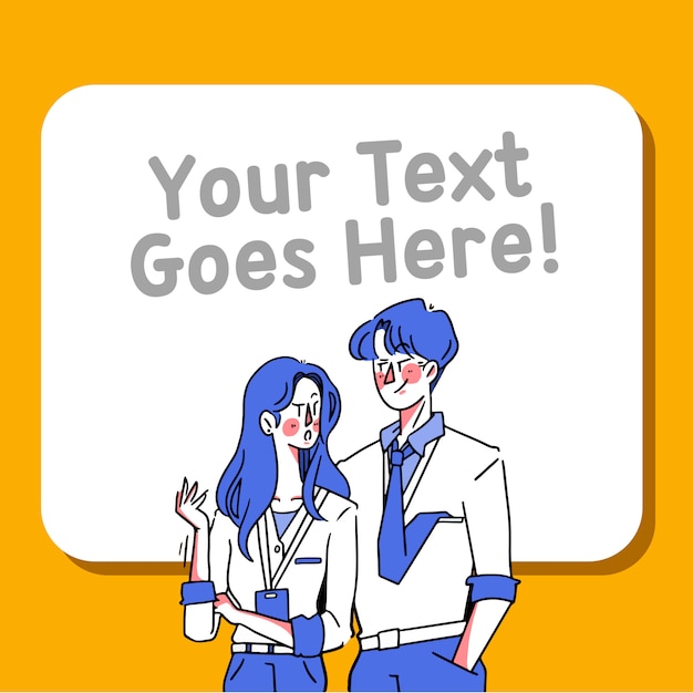 学生討論イラストアセットテンプレート インフォグラフィック ビジネスピッチング プレゼンテーションスライドに最適 プレミアムベクター