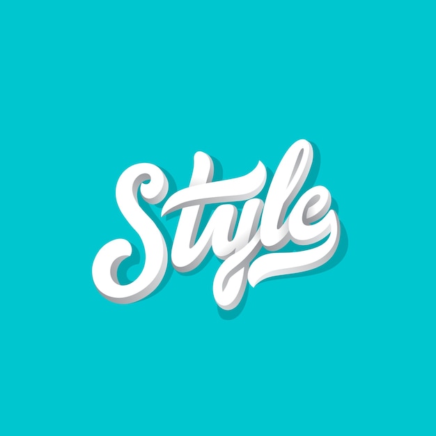 Style Lettering Calligraphic vintage   composition