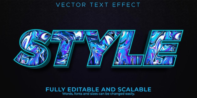 Style modern text effect, editable sport and luxury text style