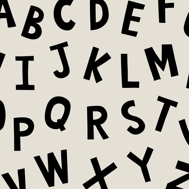 Styled alphabet set 
