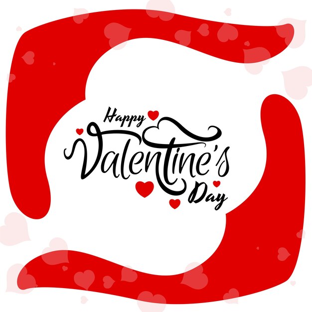 Free vector stylish 14th february happy valentines day celebration love background