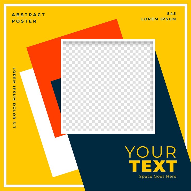 Free Vector stylish and abstract business promo frame template for web brochure