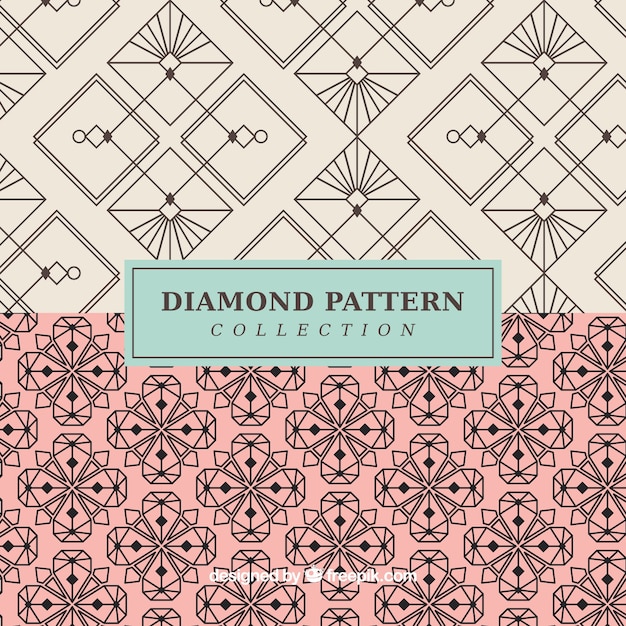 Stylish abstract vintage patterns