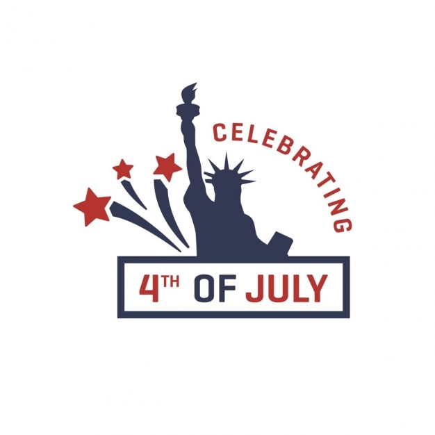 Free vector stylish american independence day background