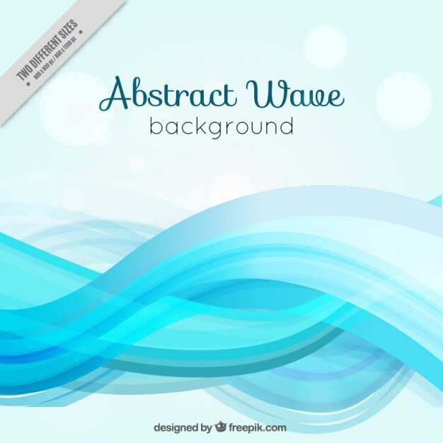 Free Vector stylish background of light blue waves