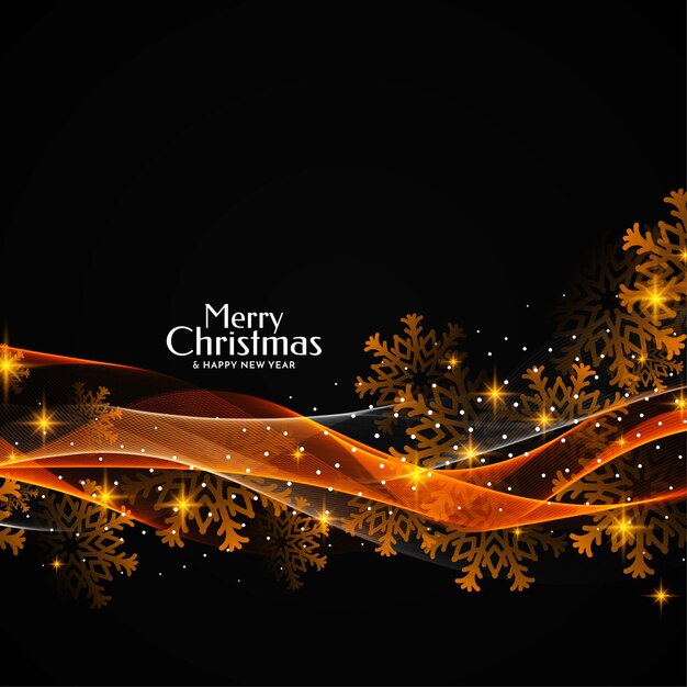 Stylish beautiful Merry Christmas festival glowing background design vector