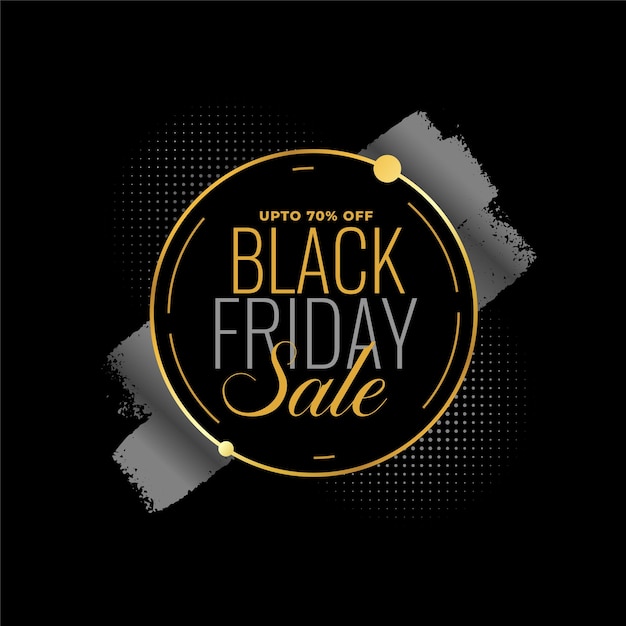 Stylish black friday sale background design