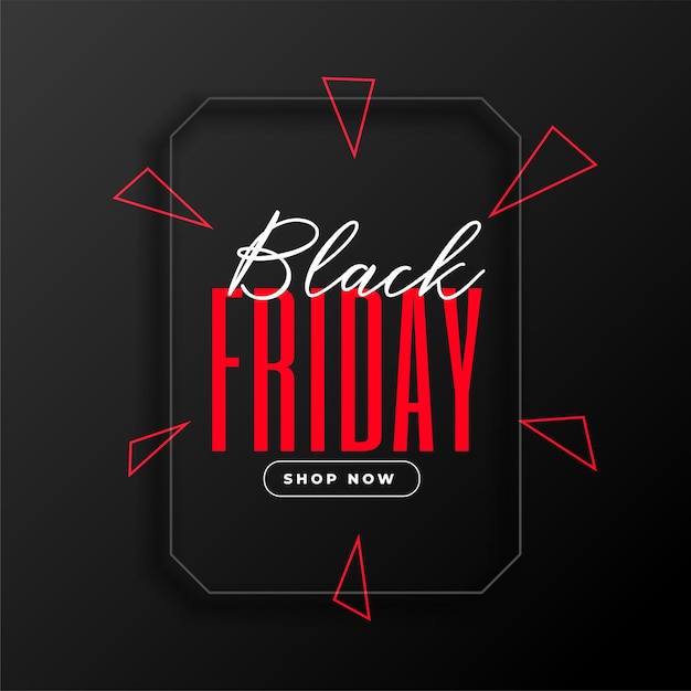 Stylish black friday shopping banner design