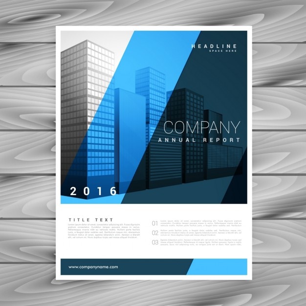 Stylish blue brochure template for your business