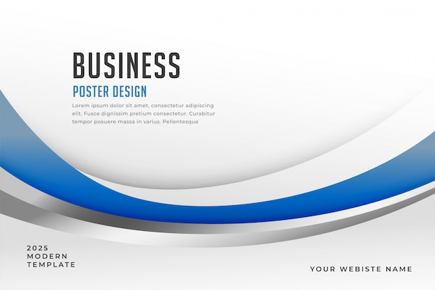 Stylish blue business presentation background