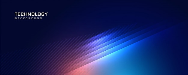 Stylish blue technology lights background