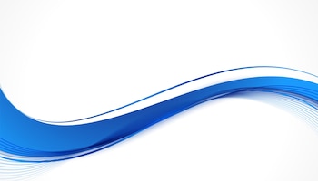 Stylish blue wave presentation background