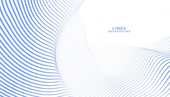 Stylish blue wavy lines abstract background design