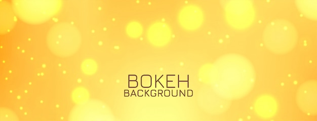 Stylish bokeh banner design template