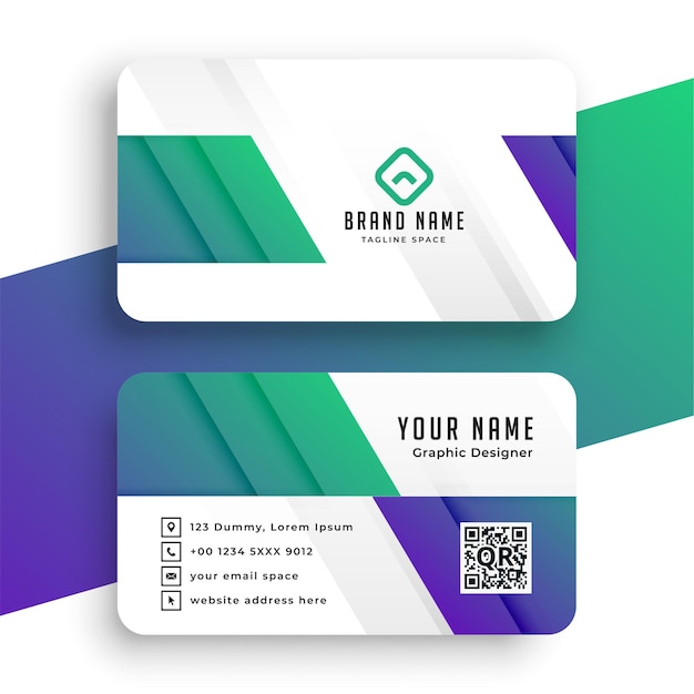 Stylish business card modern template