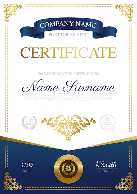 Stylish Certificate Design