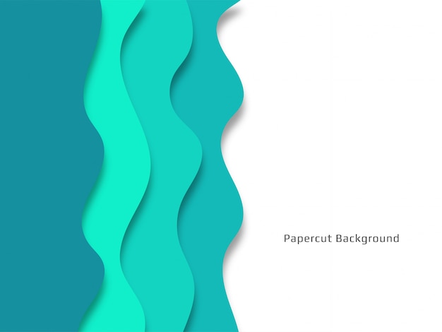 Free vector stylish decorative papercut background