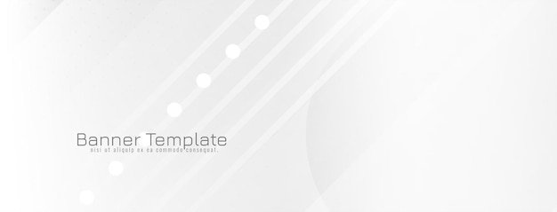 Бесплатное векторное изображение Стильный декоративный белый цвет полосы геометрический корпоративный фон