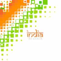 Free vector stylish design of the flag of india