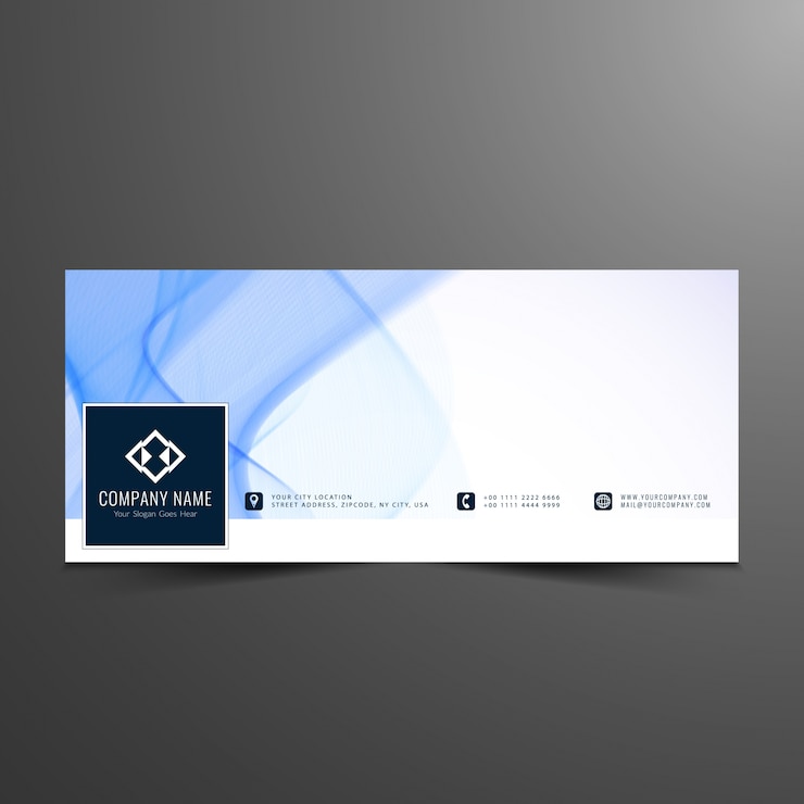 Free Vector stylish facebook cover