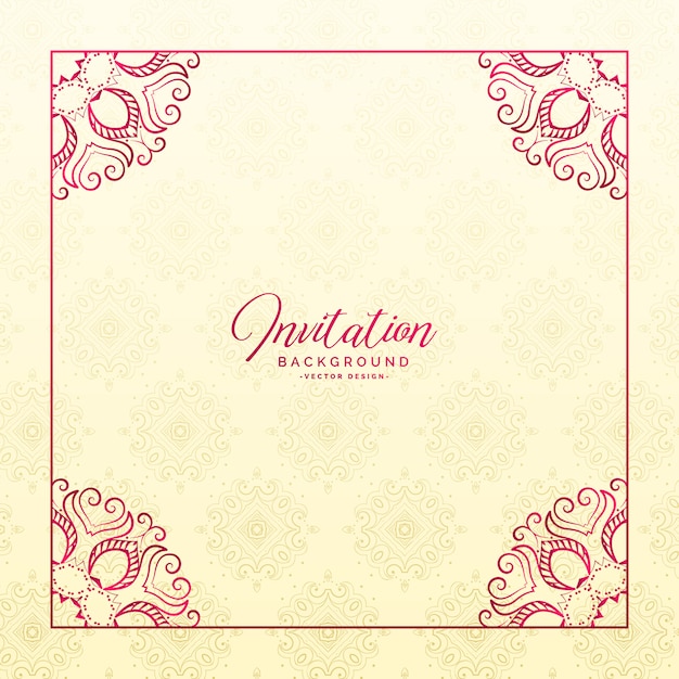 Download Free Stylish Floral Border Frame Invitation Background Svg Dxf Eps Png Logo Svg File Free Download