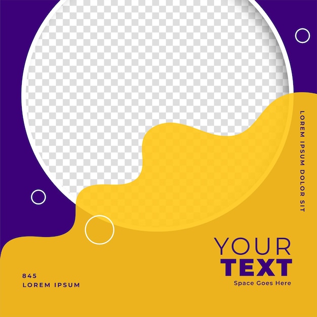 Free vector stylish flyer design for social media post