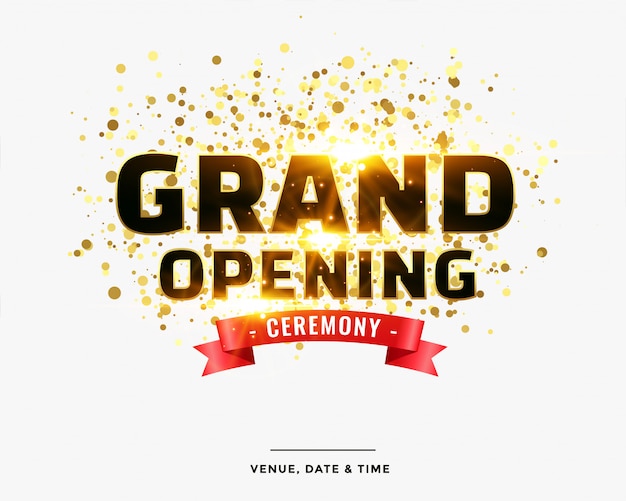 Stylish grand opening ceremony template