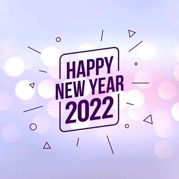 Stylish happy new year 2022 lovely greeting design