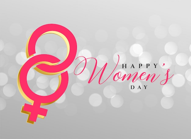 Stylish happy women's day background design