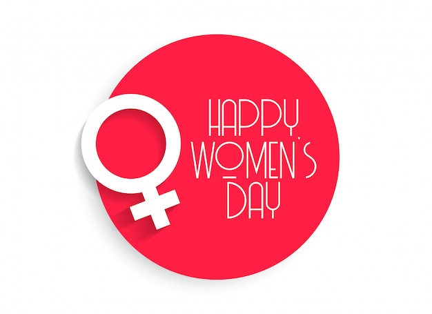 Free vector stylish happy women's day background