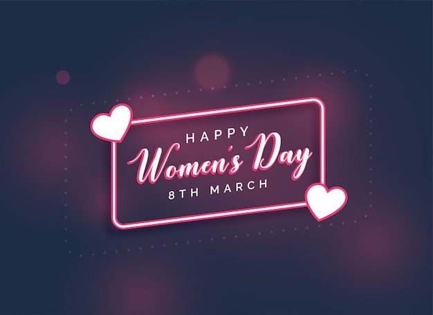 Stylish happy women's day lovely background